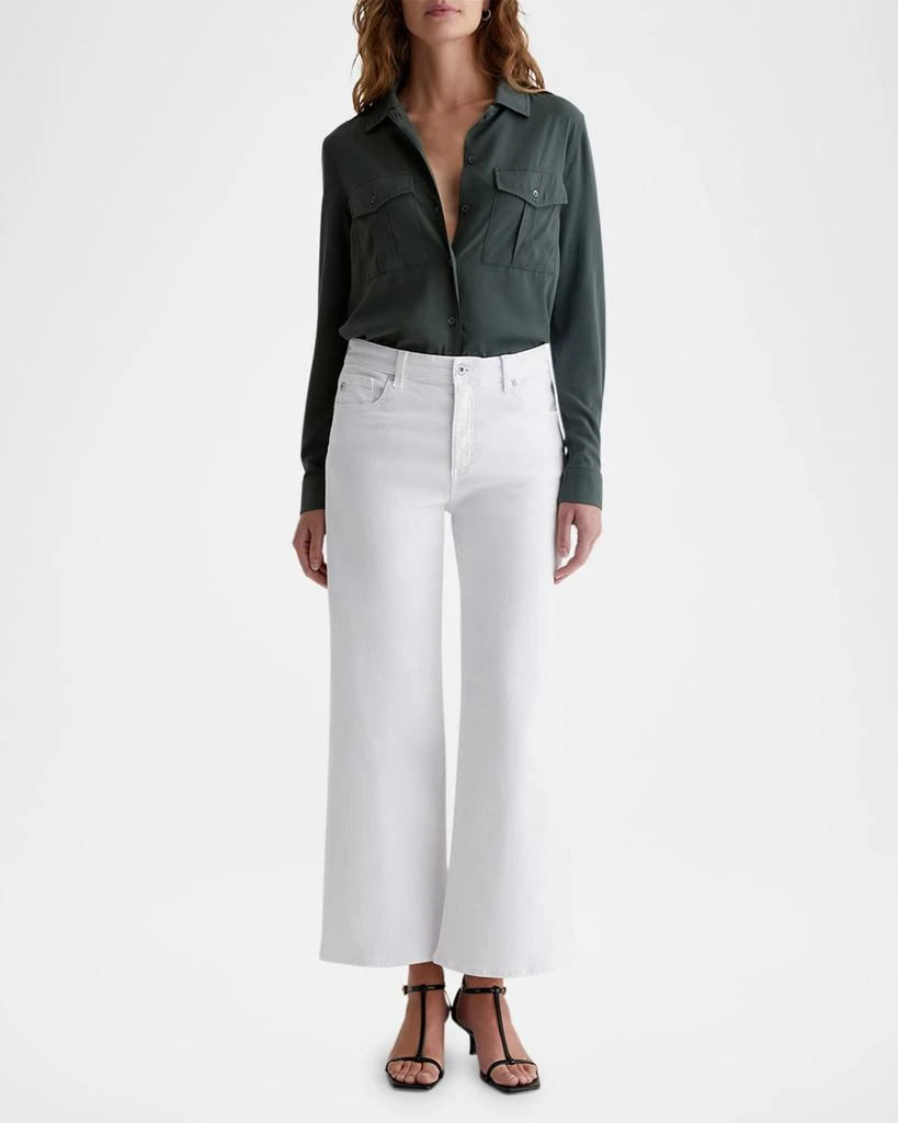 AG Jeans Saige Wide-Leg Crop Jeans 2