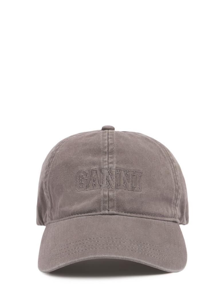 Ganni Cotton Baseball Cap