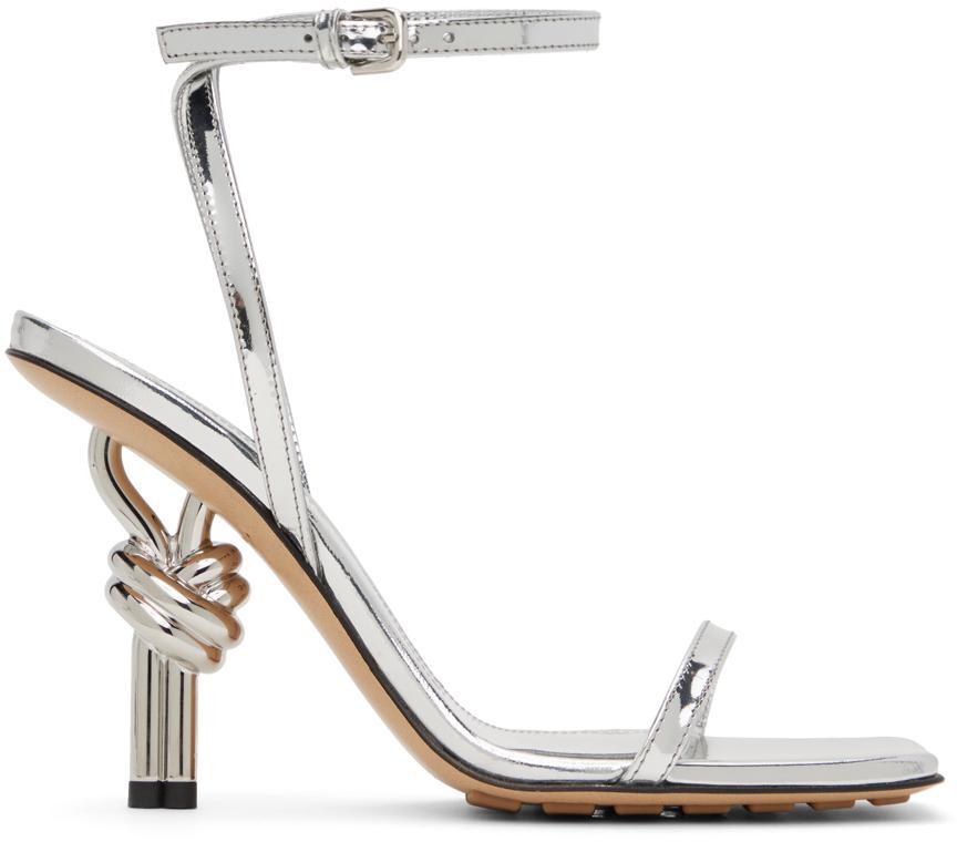 Bottega Veneta Silver Knot Sandals