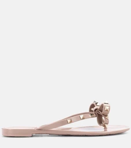 Valentino Valentino Garavani Rockstud PVC thong sandals 5