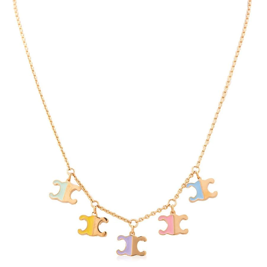 Multicolor Logo Charm Necklace