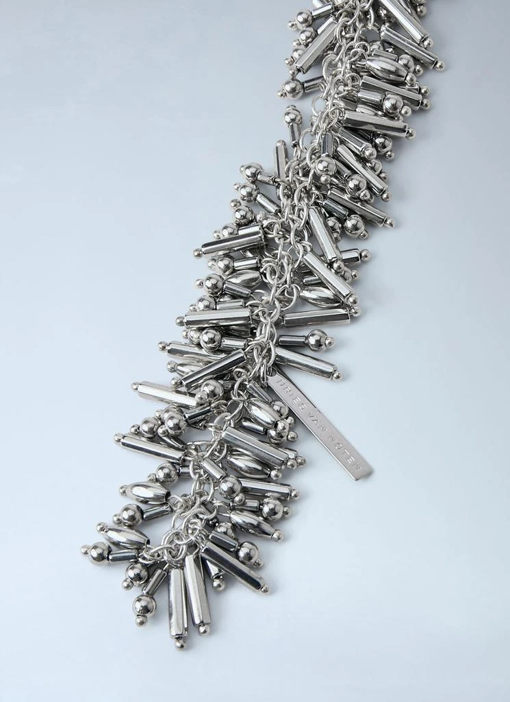 Dries Van Noten Embellished Metal Fringe Necklace 2