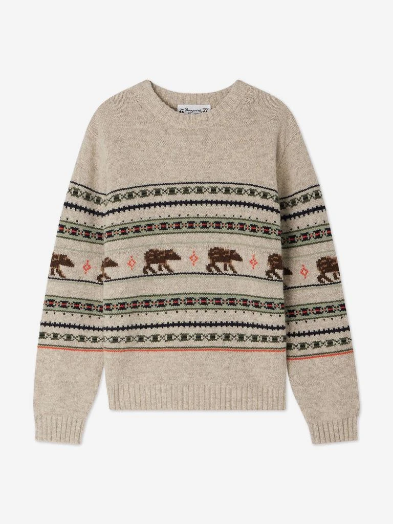 Bonpoint Bonpoint Boys Grande Jumper in Grey 1