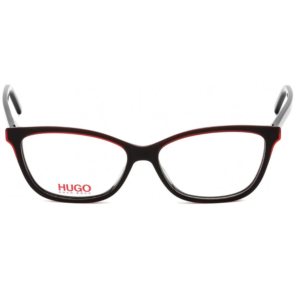 Hugo Hugo Women's Eyeglasses - Clear Lens Square Acetate Full Rim Frame | HG 1053 0OIT 00 2
