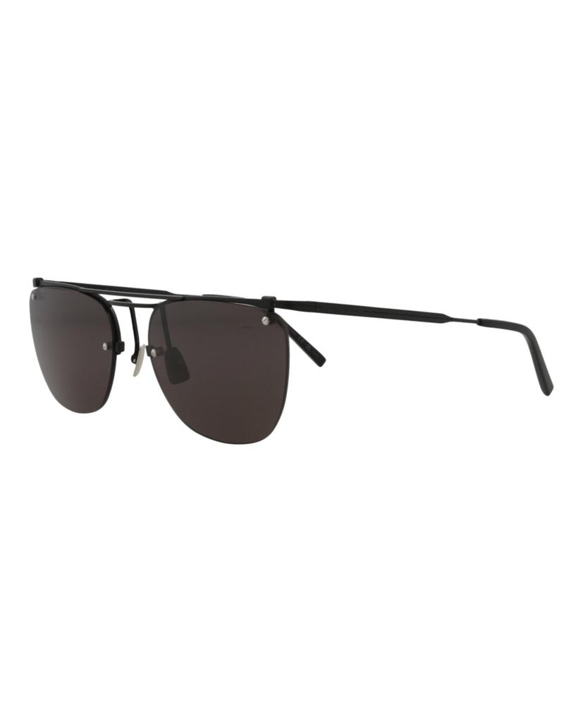 Saint Laurent Aviator-Frame Metal Sunglasses