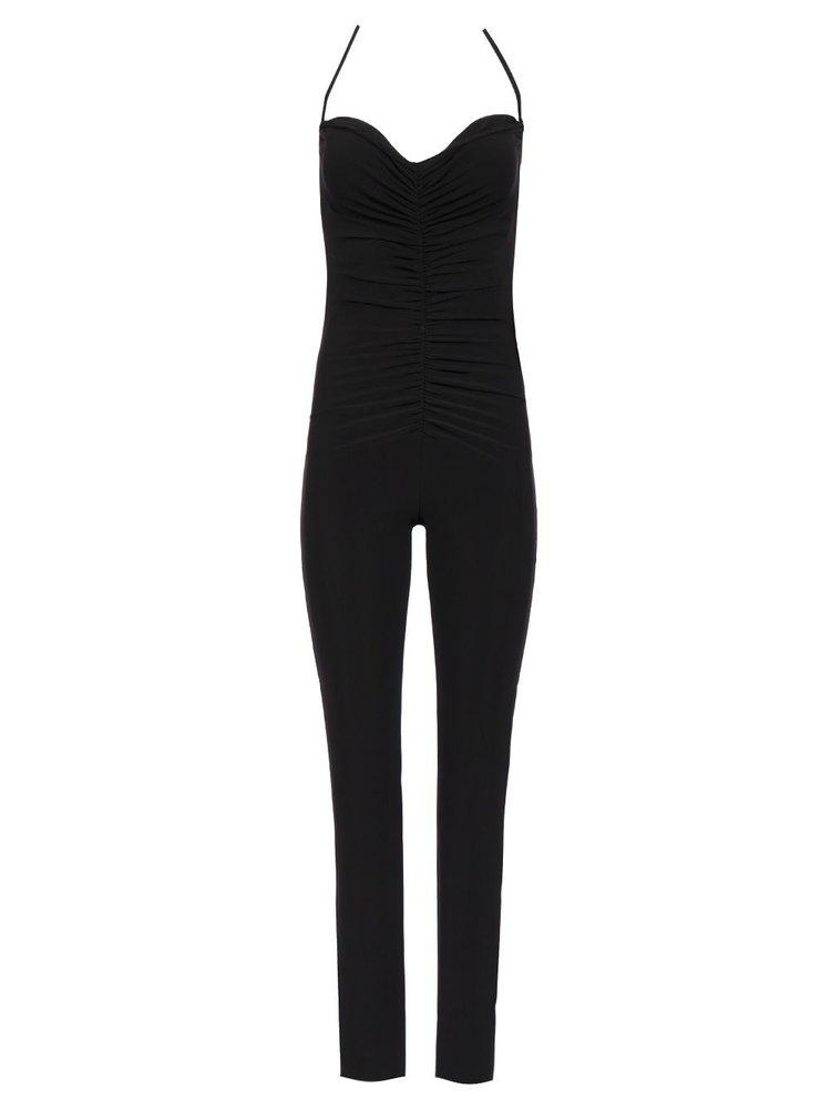 Norma Kamali Norma Kamali Cowl-Neck Stretchy Jumpsuit