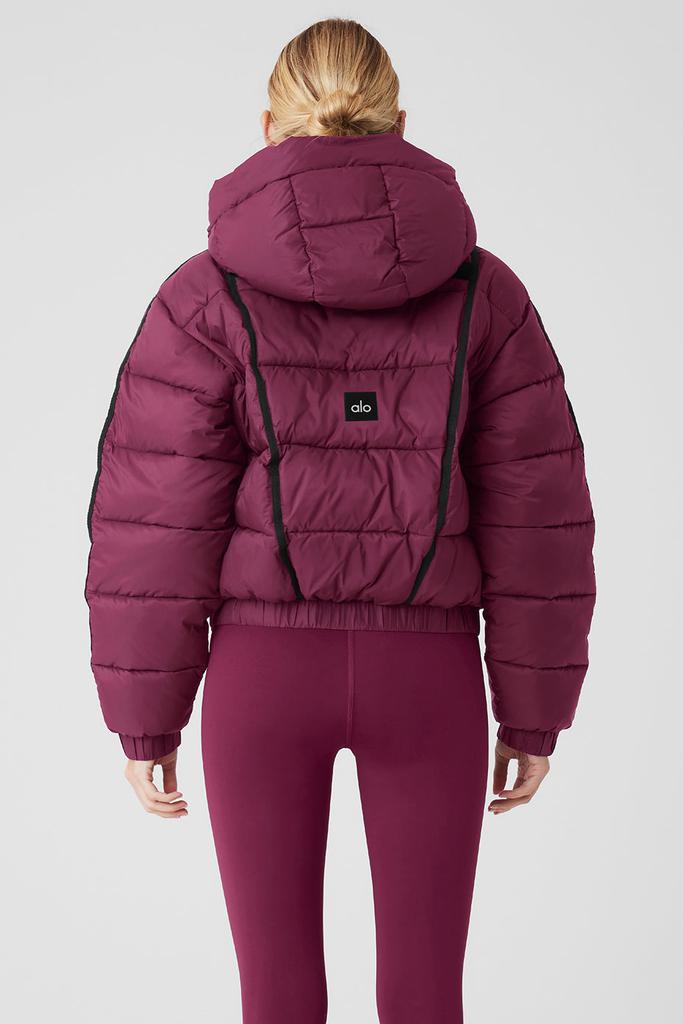Alo Yoga Aspen Love Puffer Jacket - Wild Berry