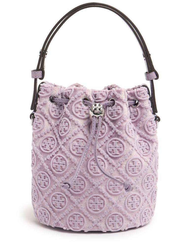 Tory Burch Mini T Monogram Fil Coupé Bucket Bag