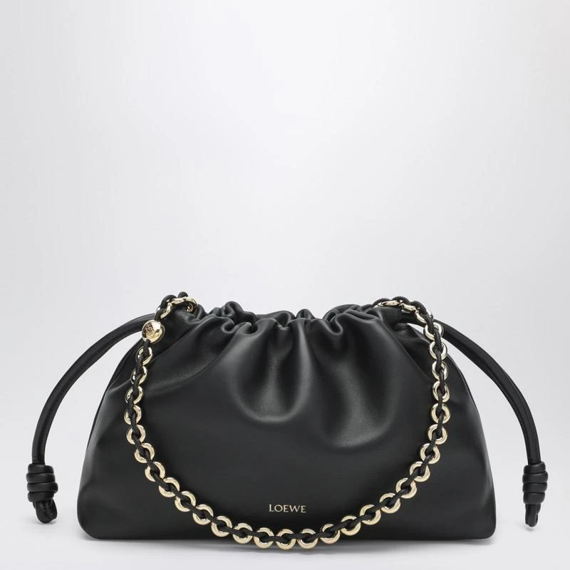 Loewe Medium Flamenco Purse bag in black leather 1