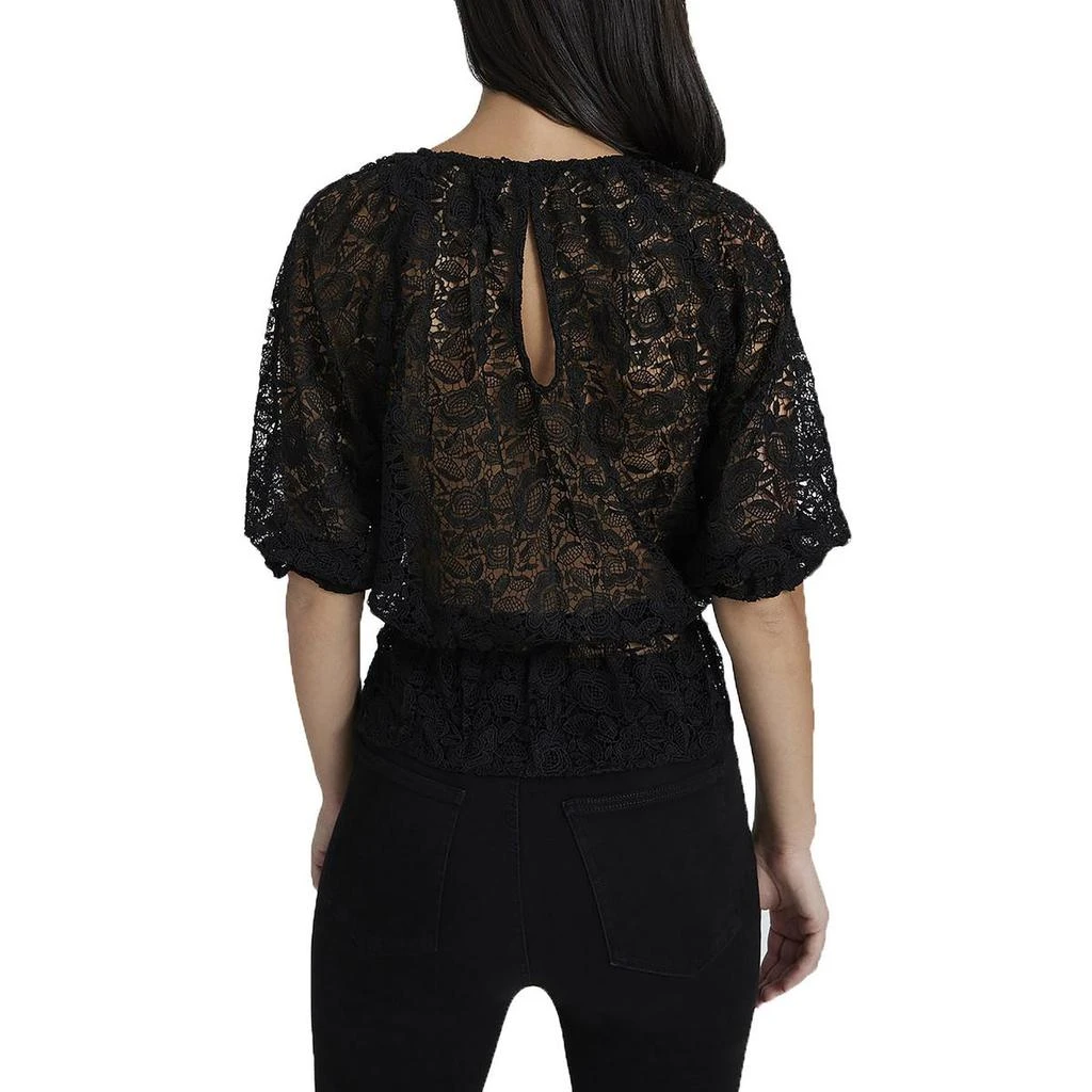 7 For All Mankind Womens Unlined Lace Blouse 2