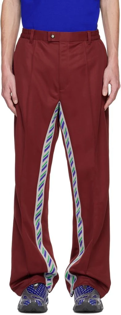 Asics NOVALIS Burgundy Styrax Track Pants 1