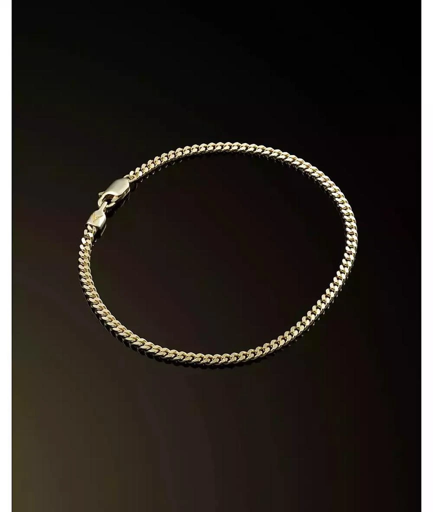 Vincero Men
s 3mm Curb Chain Bracelet in 14k Gold-Plated Sterling Silver 8" 2