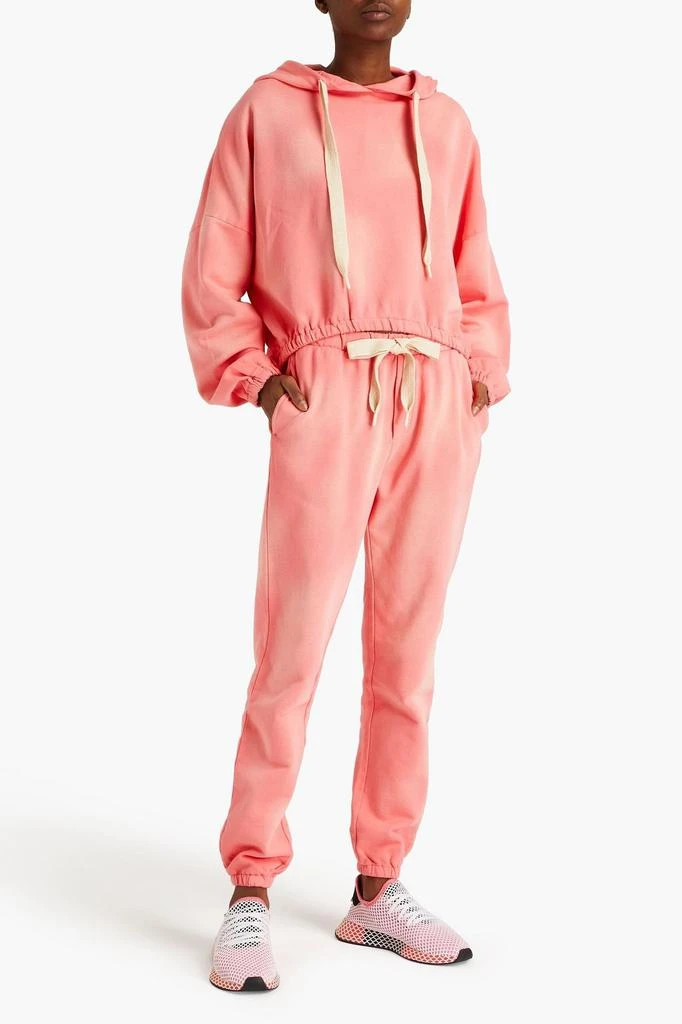 The Upside Moonstone Lennox faded French cotton-terry track pants 2