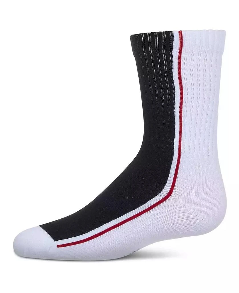 Memoi Big Girls Color Block Stripe Crew Socks