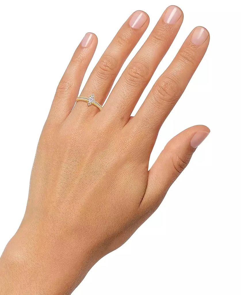 Macy's Diamond Marquise Halo Engagement Ring (1/2 ct. t.w.) in 14k Gold 2