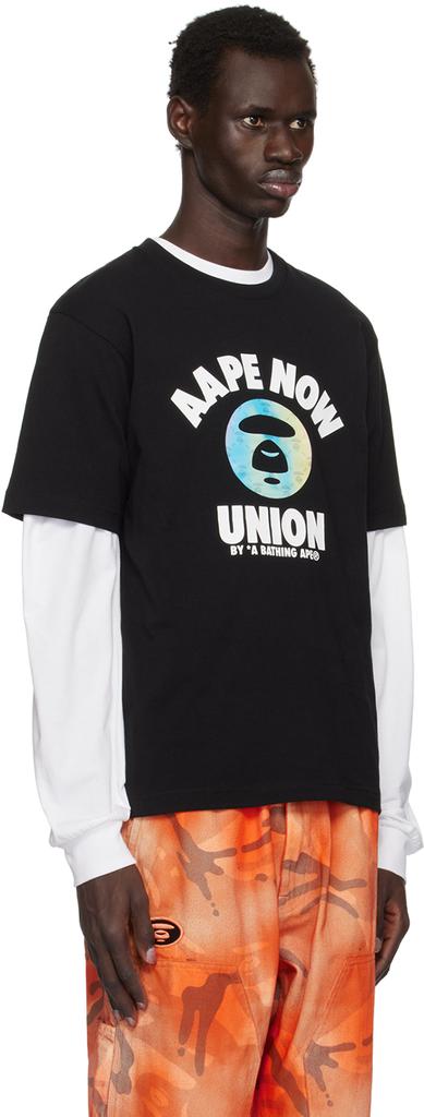 AAPE Black 'Union' T-shirt