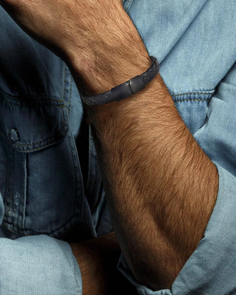 LINK UP Men's Braided Leather Bracelet 2