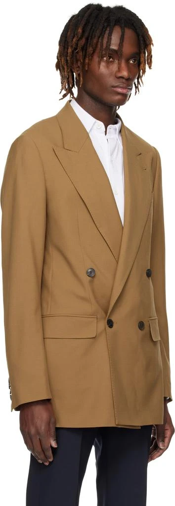 Dries Van Noten Tan Wool & Mohair Blazer 2