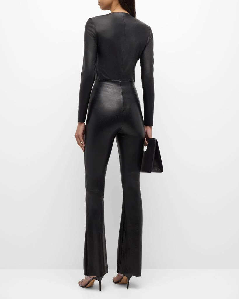 Commando Faux-Leather Flared Leggings 4