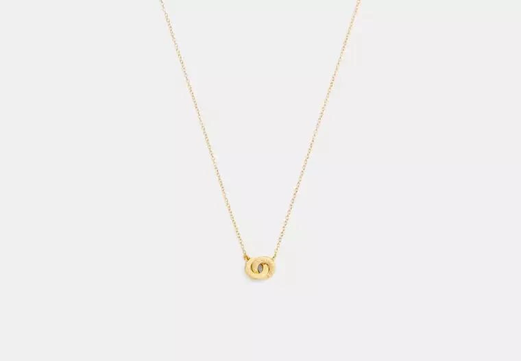 Coach Interlock Pendant Necklace