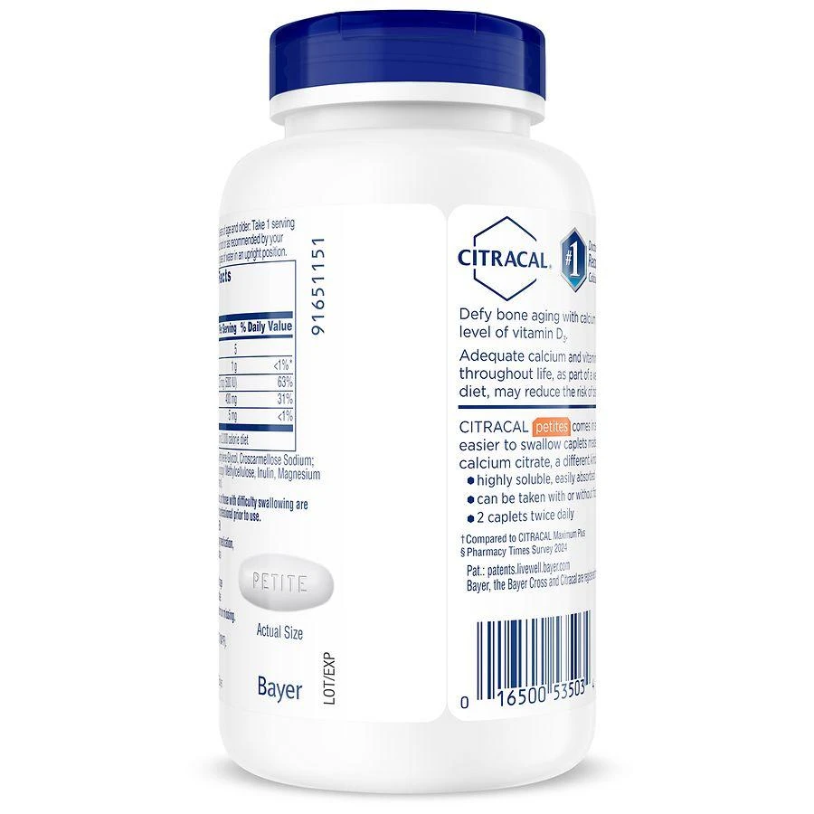 Citracal Petites Calcium Supplement + D3 Coated Caplets 7