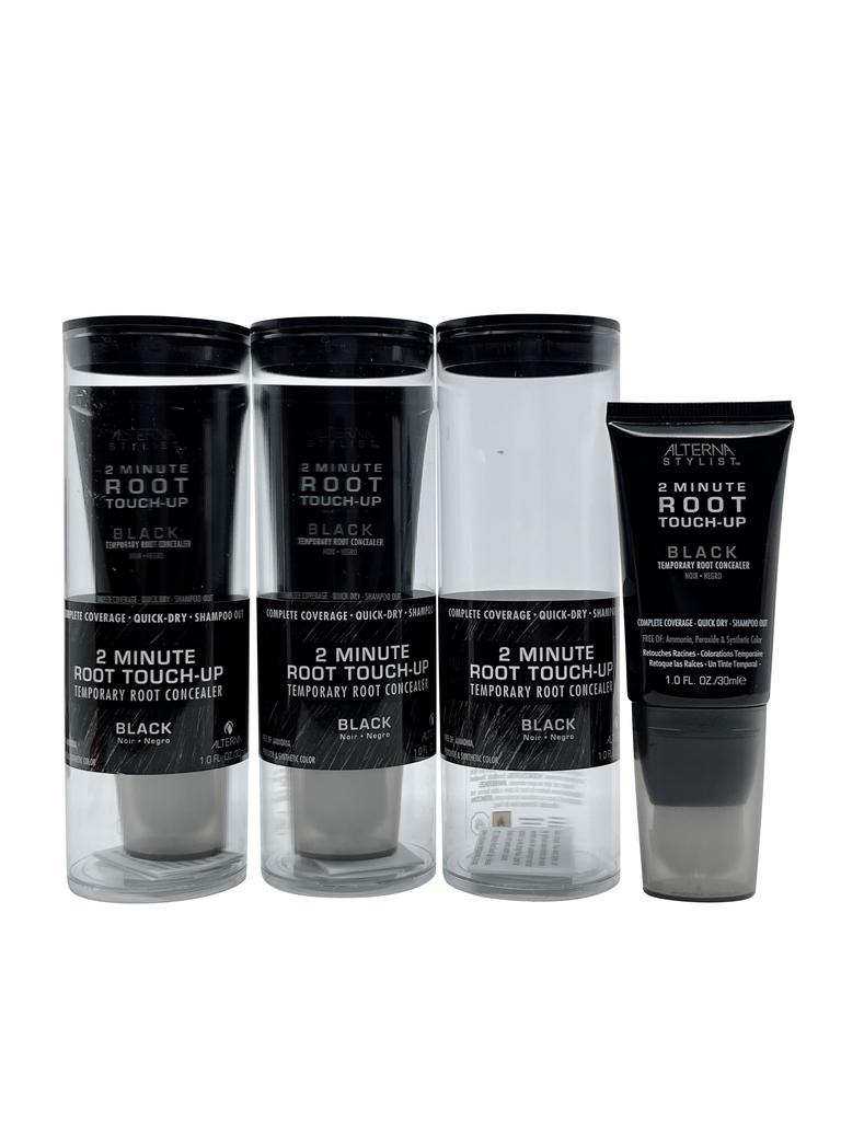 ALTERNA Stylist 2 Minute Root Touch Up Temporary Root Concealer Black 1 OZ 3 pk