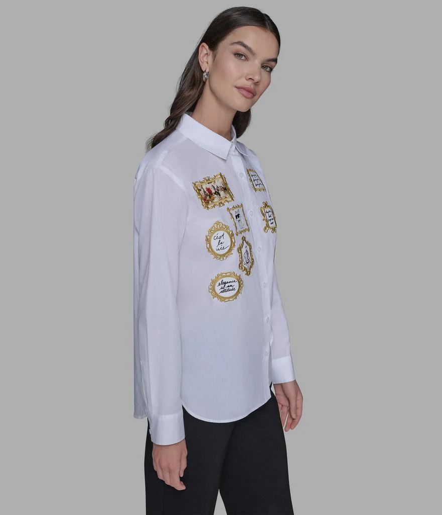 Karl Lagerfeld Paris ROCOCO POPLIN SHIRT 4