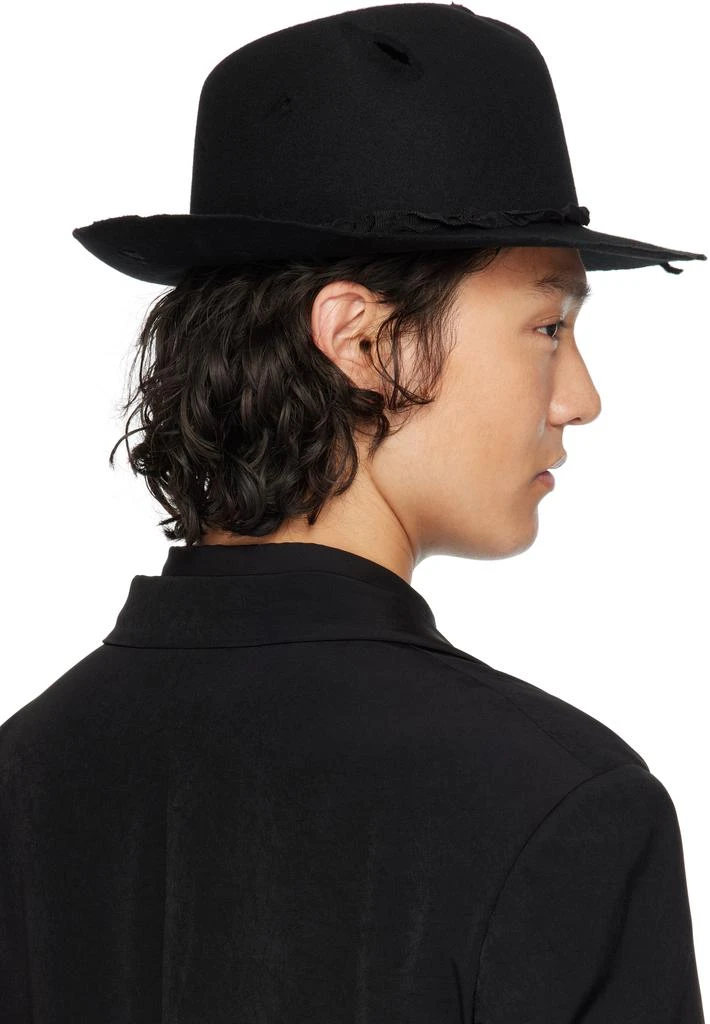 YOHJI YAMAMOTO Black Wool Soft Hat 3