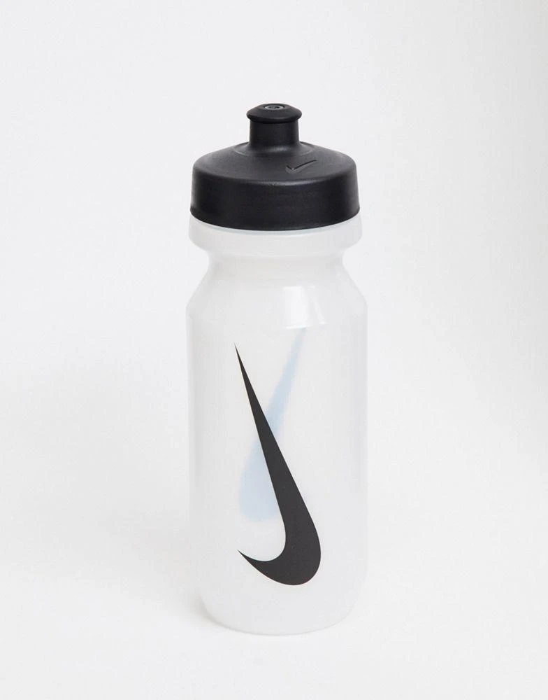 NIKE Nike Training Big Mouth 2.0 625ml water bottle in clear with black swoosh 1