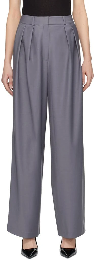 The Frankie Shop Gray Ripley Trousers 1