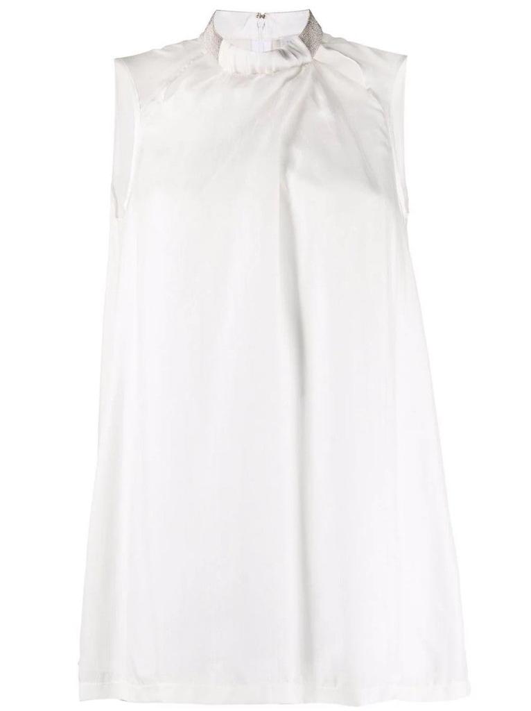 Fabiana Filippi Lightweight White Sleeveless Top