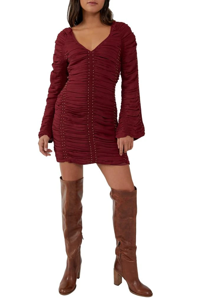 Free People Western Romance Long Sleeve Minidress 1