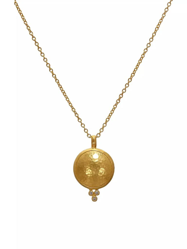 Gurhan Amulet 24K Yellow Gold, 22K Yellow Gold, 18K Yellow Gold &amp; Diamond Pendant Necklace 1