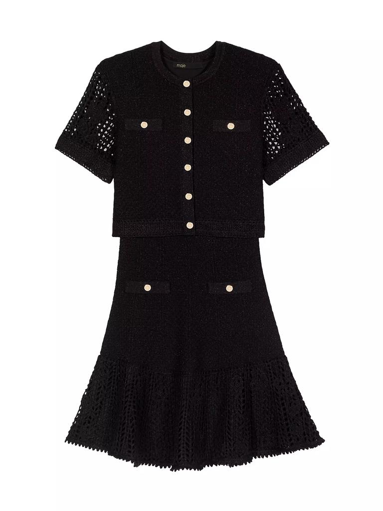 Maje 2-in-1 Crochet Dress