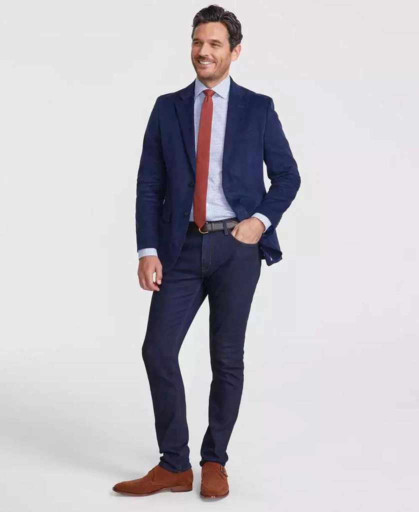 Men's Modern-Fit Solid Stretch Corduroy Elbow Patch Sport Coat