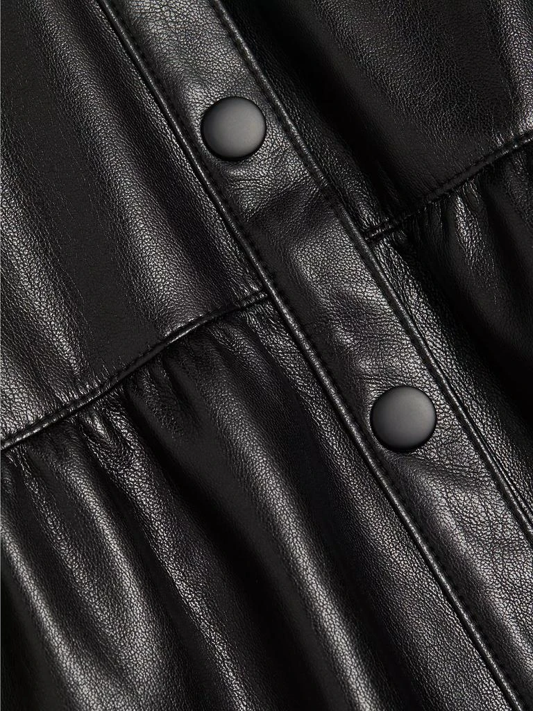 Alice + Olivia Miranda Faux-Leather Midi-Dress 7