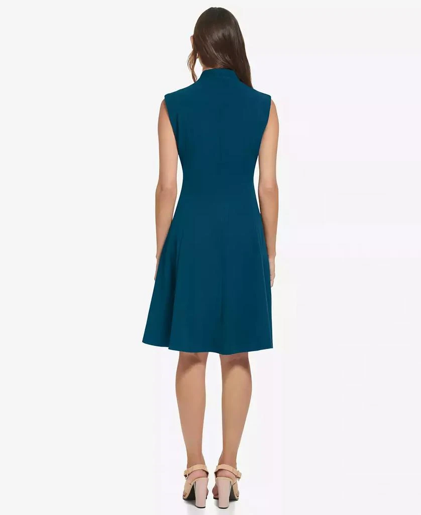 calvin klein scuba crepe a-line dress Calvin Klein Black Scuba Crepe Dress – Alba Vintage Studio main image 0