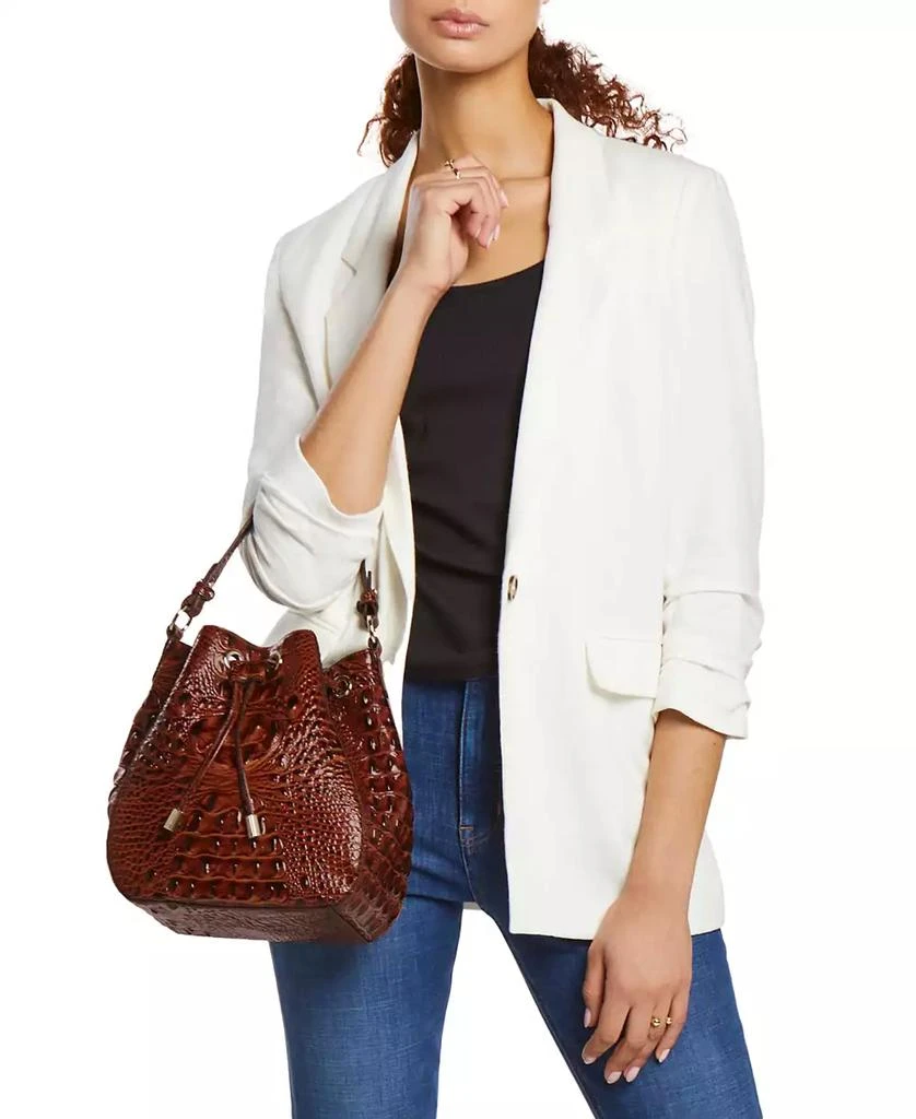 Brahmin Melinda Dietrich Leather Bucket Bag 7