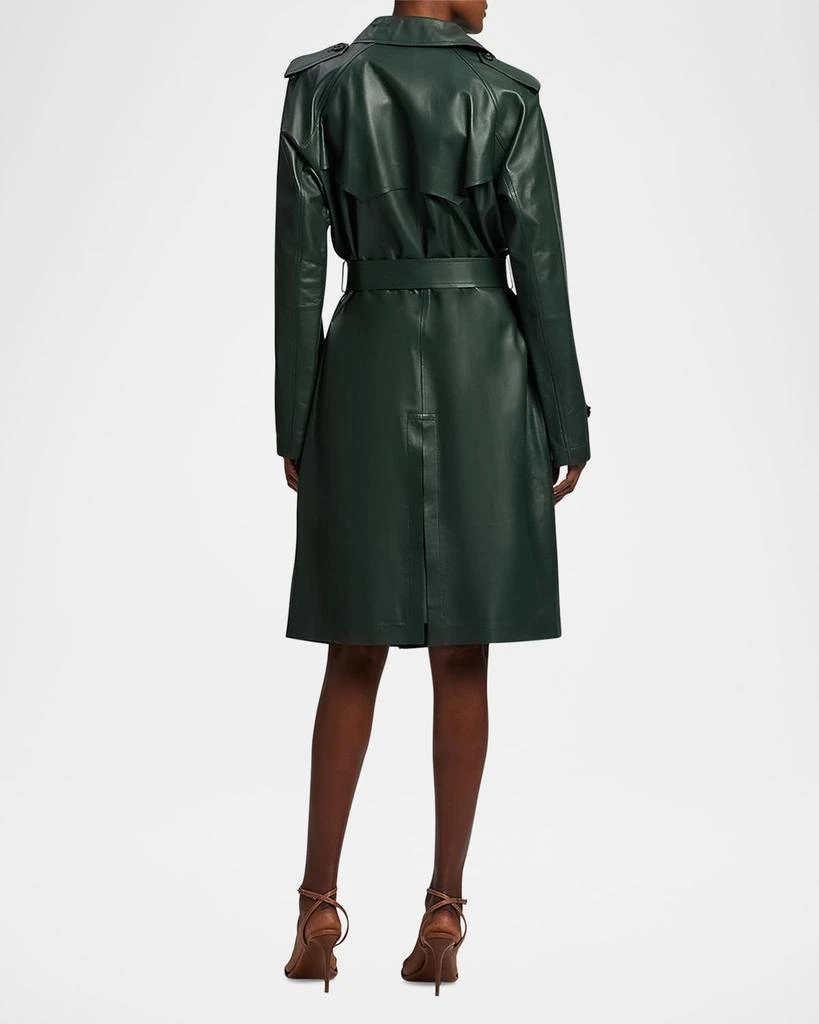 Ralph Lauren Niles Leather Trench Coat 3