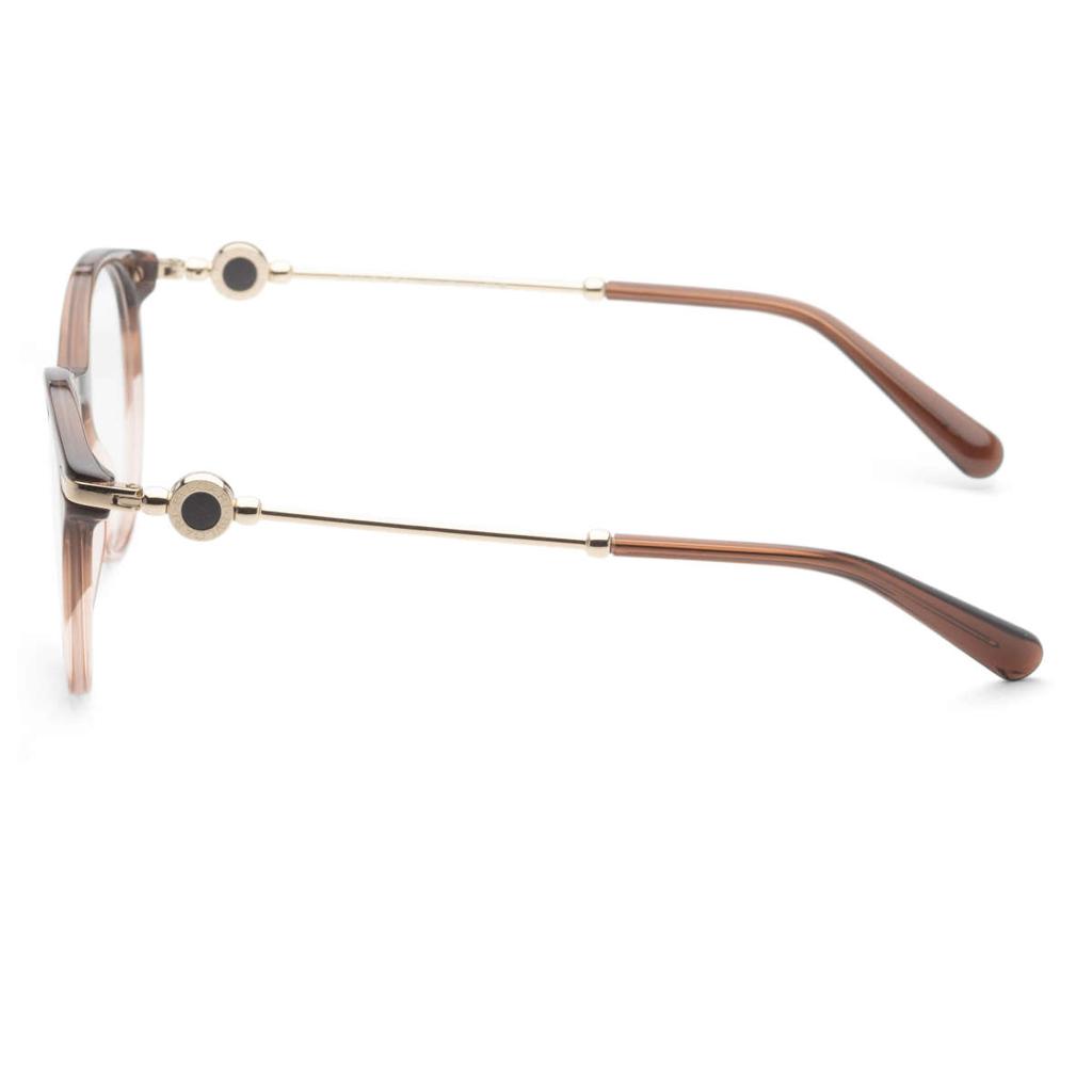 BVLGARI Bulgari Women's Brown Round Opticals