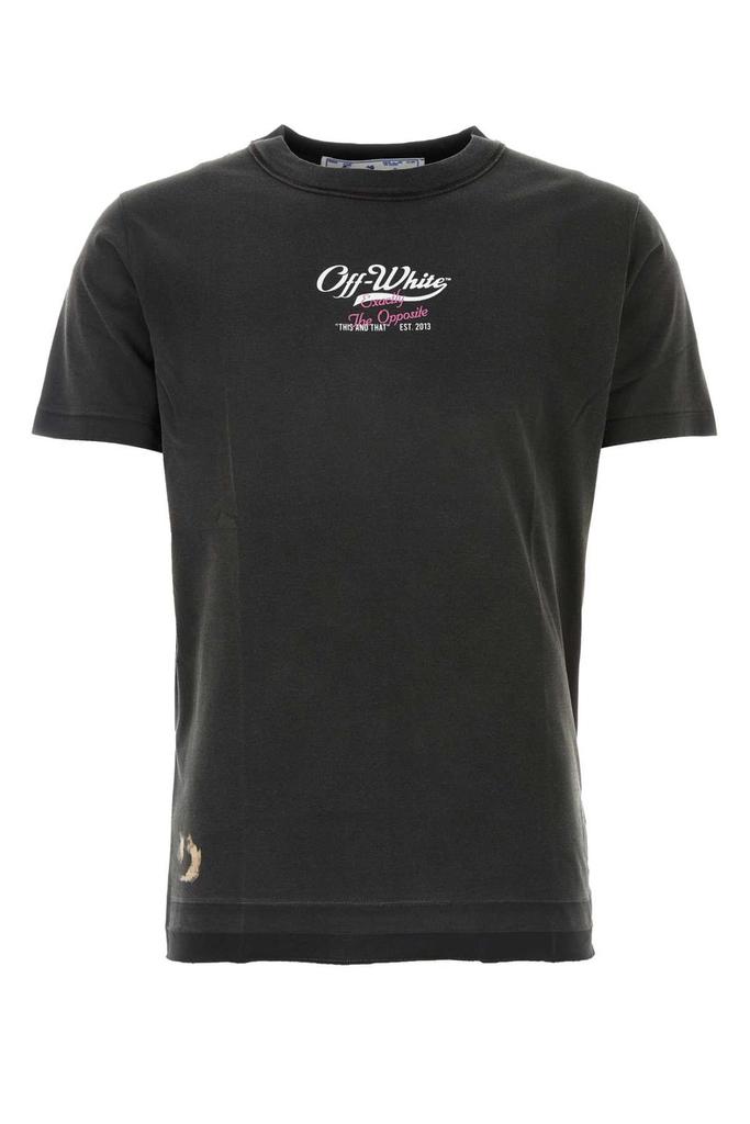 Off-White Black Vintage Putti T-shirt - T-Shirts - Free