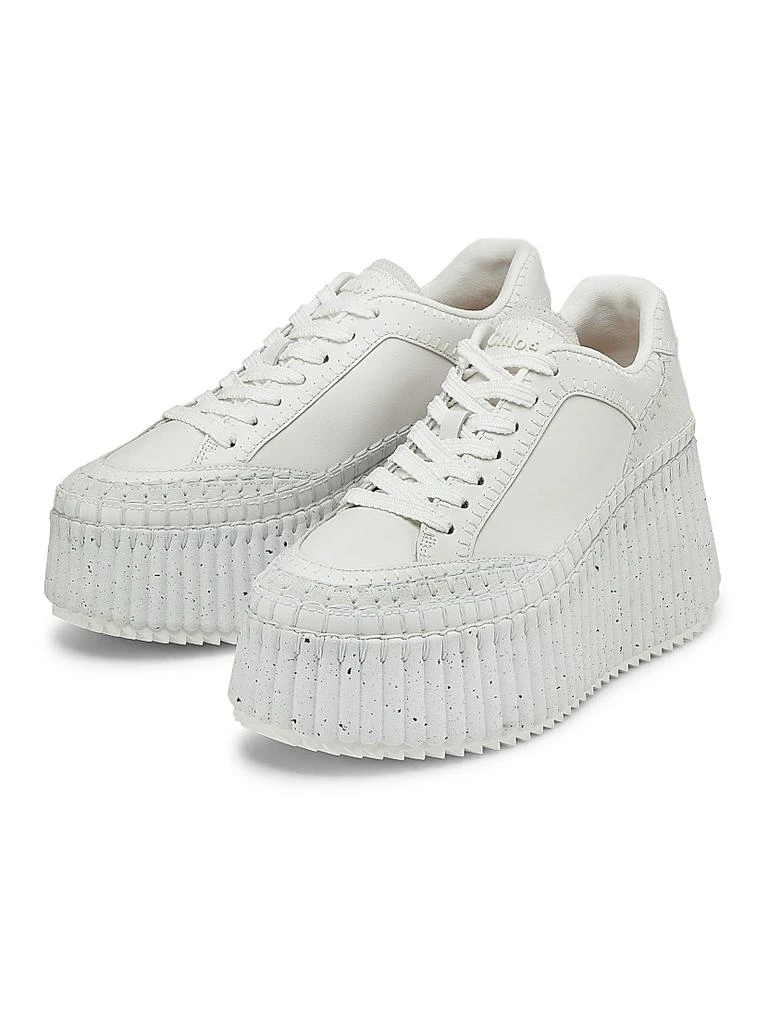 Chloé Nama Leather Platform Sneakers 2