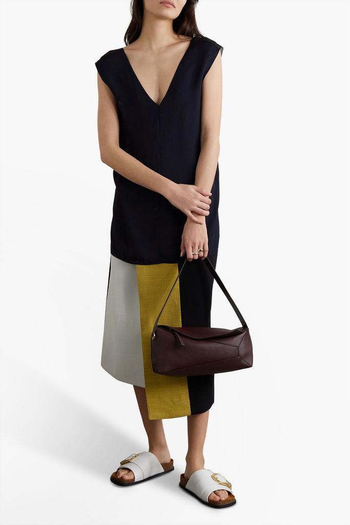 GAUCHERE Vatea open-back chiffon-paneled twill top