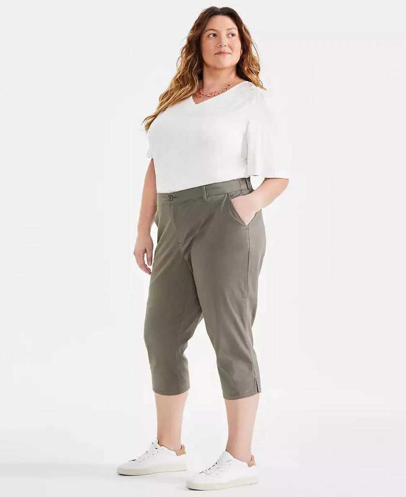 Style & Co Women's Plus Mid-Rise Comfort Waist Capri Pants, Created for Macy's 2