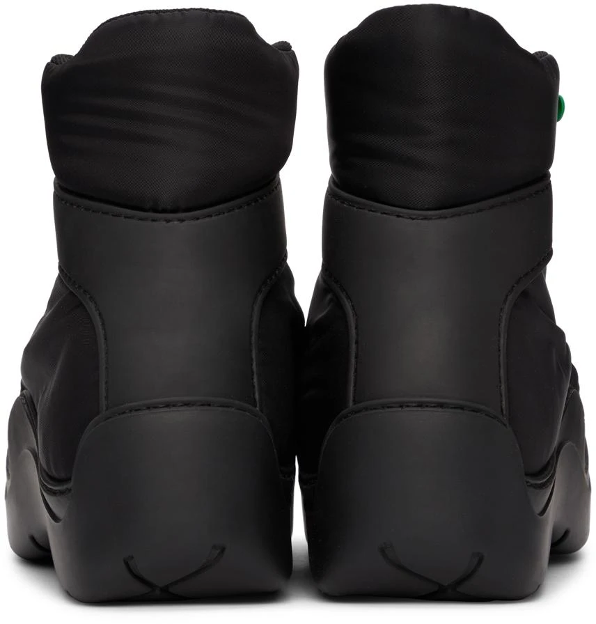 Bottega Veneta Black & Green Puddle Bomber Boots 4