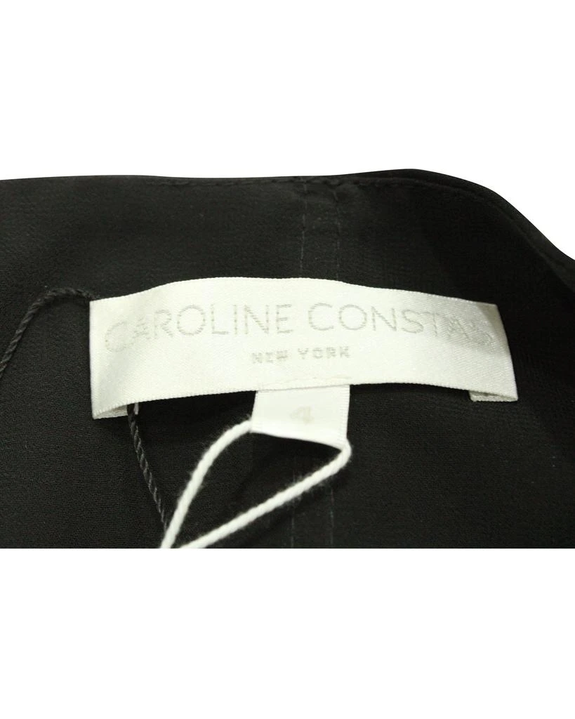 CAROLINE CONSTAS Off Shoulder Dress with Cut Out in Black Cotton 4