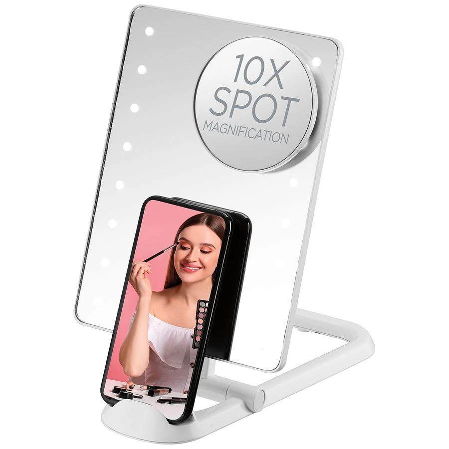 Conair Reflections Unfiltered Vibes LED Hollywood Lighted Social Media Mirror 10