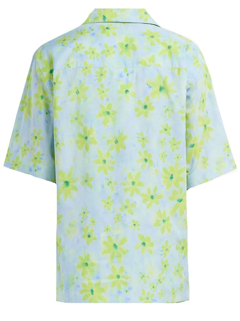 Marni Green Cotton Poplin Bowling Shirt 2