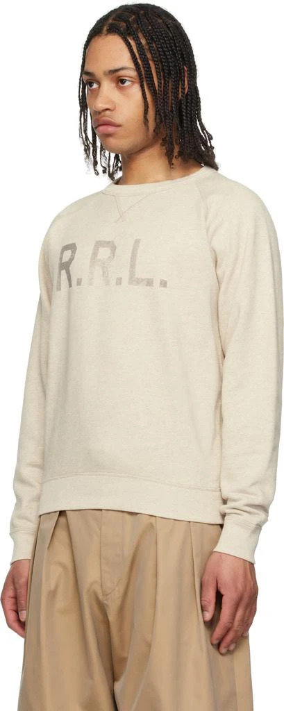 RRL Green Garment-Dyed Waffle-Knit Henley 4