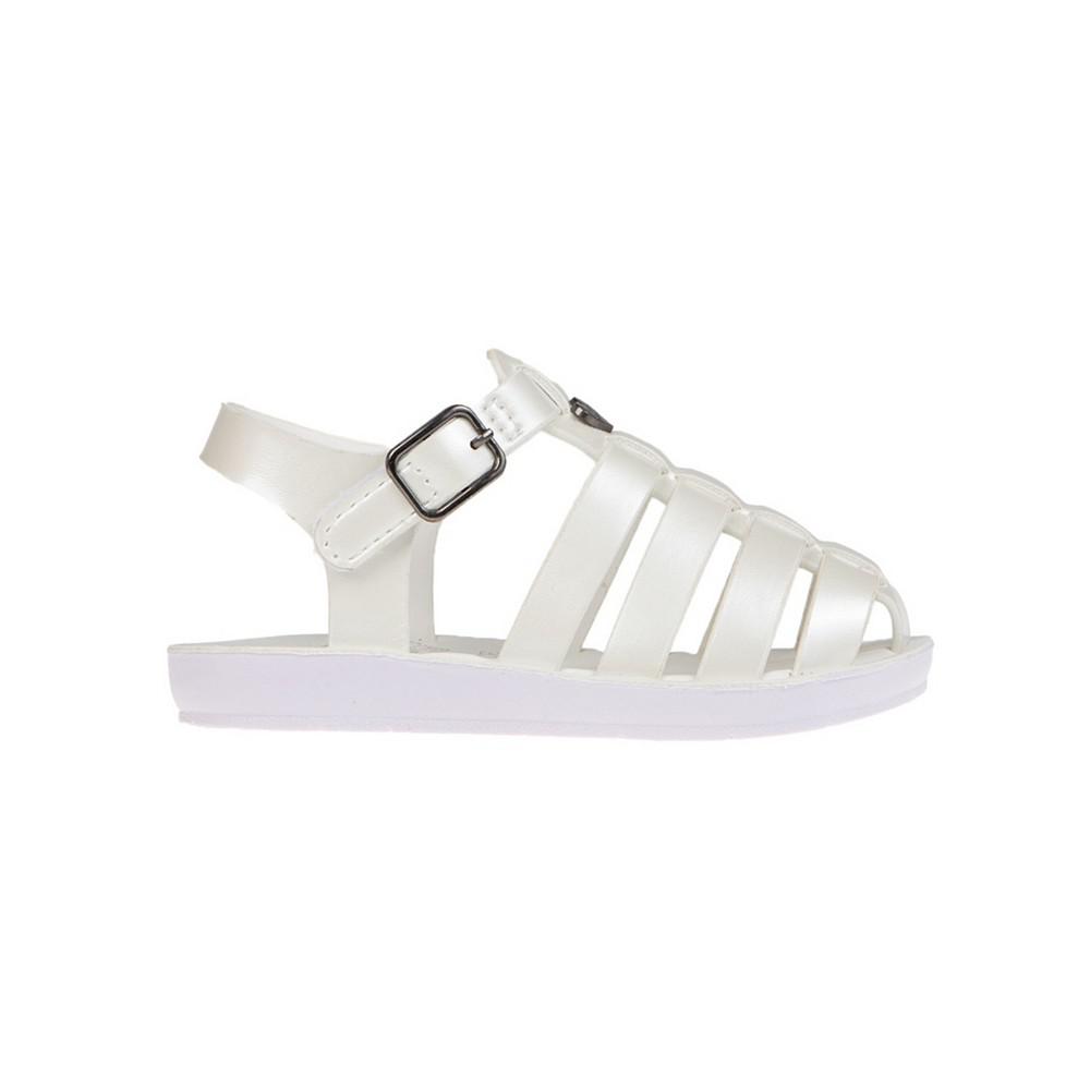 Vince Camuto Toddler Girl's Fisherman Sandal with Adhesive Closure and VC Heart Rivet Polyurethane Sandals